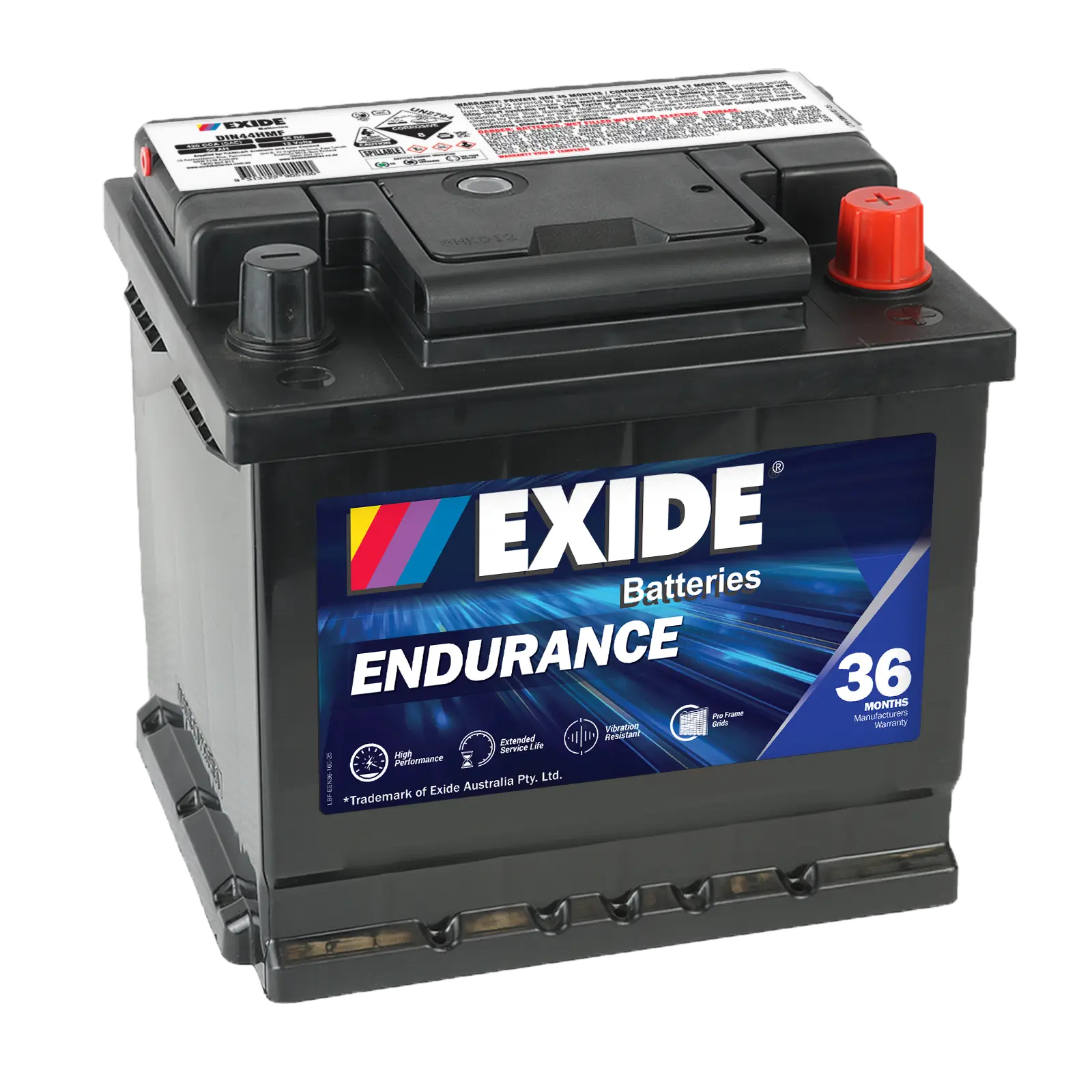 DIN44HMF Endurance Battery by Exide for Conventional European Automotive