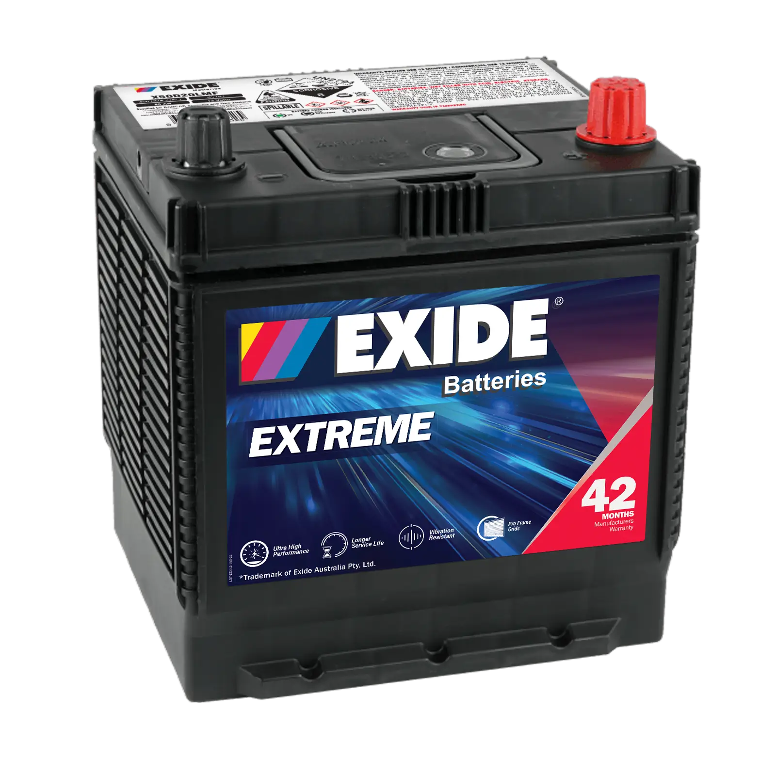X50D20LMF Extreme Battery by Exide for Conventional Passenger Vehicle