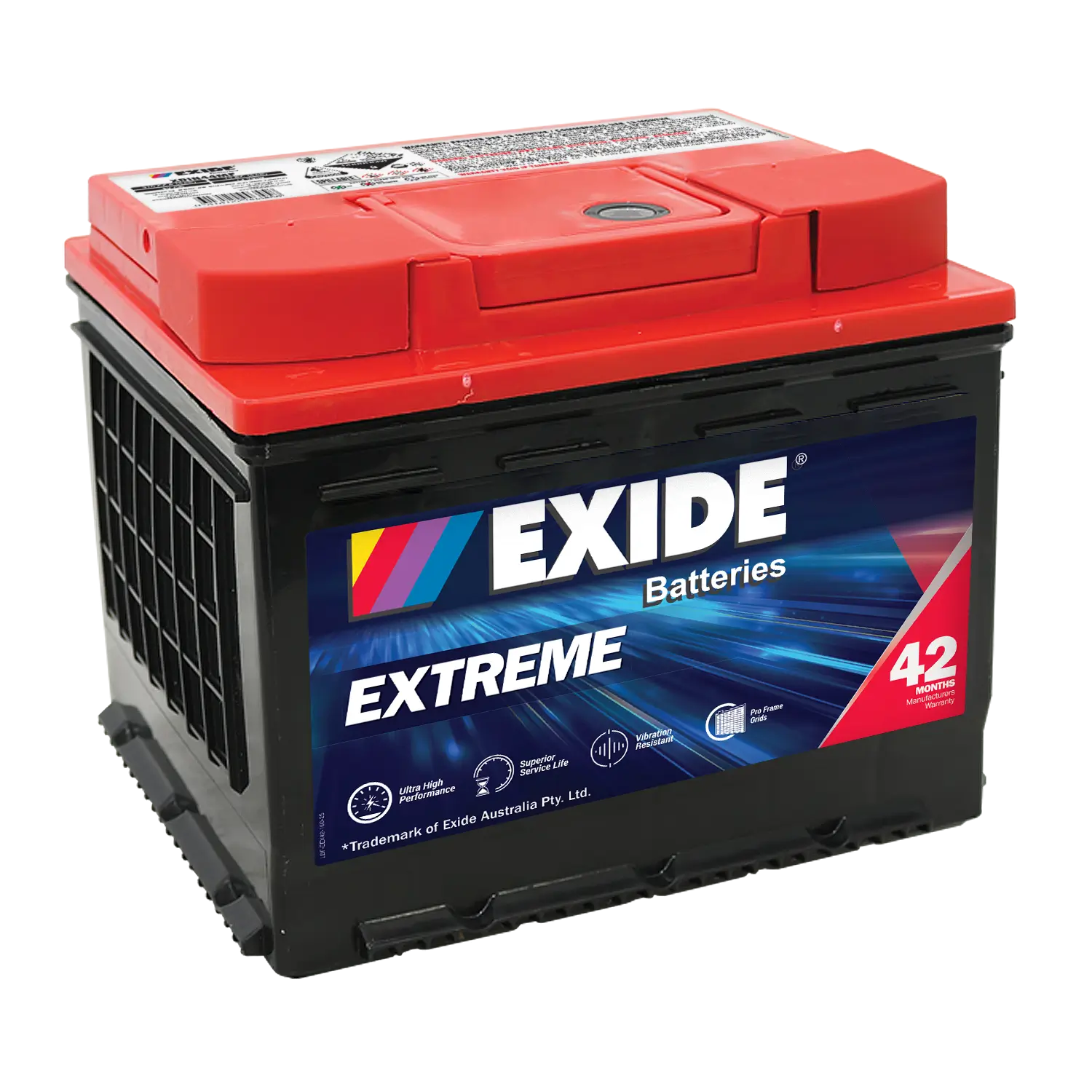 XDIN44MF Extreme Battery by Exide for Conventional European Automotive