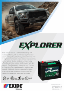 Exide Explorer SKU Line Up