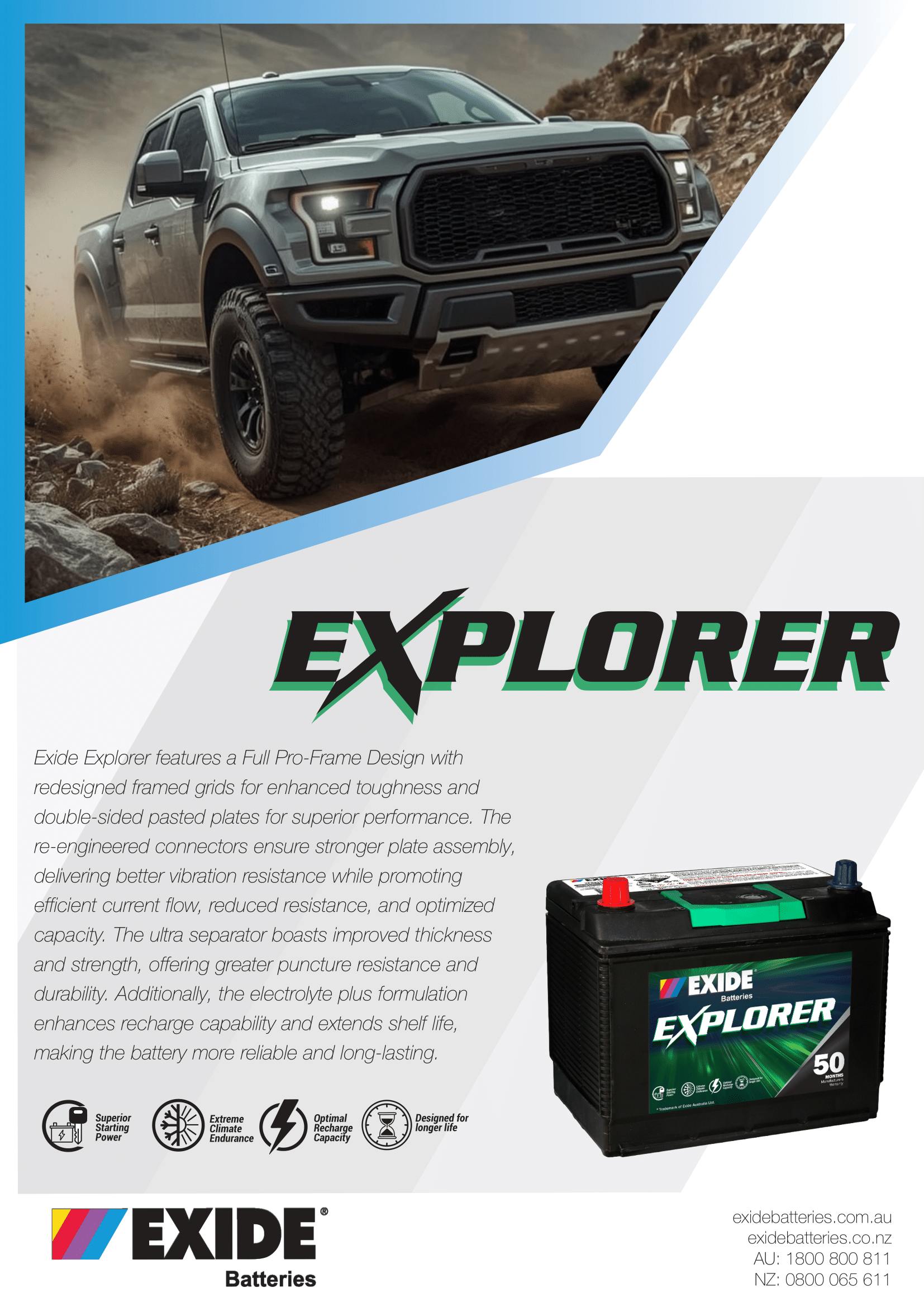 Exide Explorer SKU Line Up Page V1 1